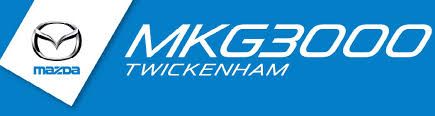 M K G 3000 Mazda Twickenham logo